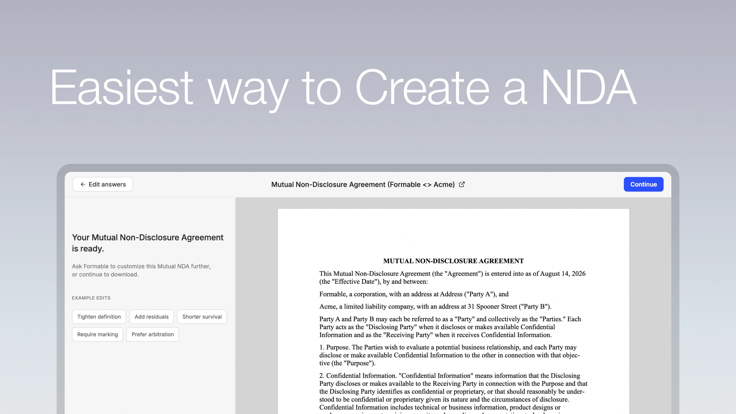 Step by step guide: Why and how to create a mutual NDA