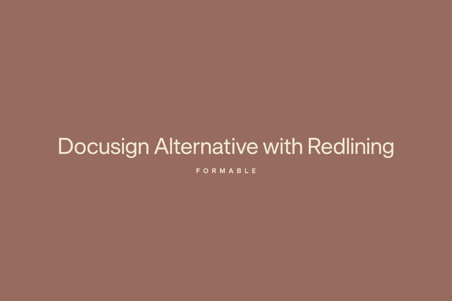 Cover Image for Docusign alternative with built-in contract redlining