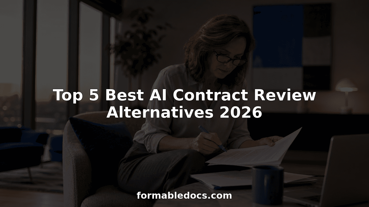 Cover Image for Top 5 best AI contract review alternatives in 2026