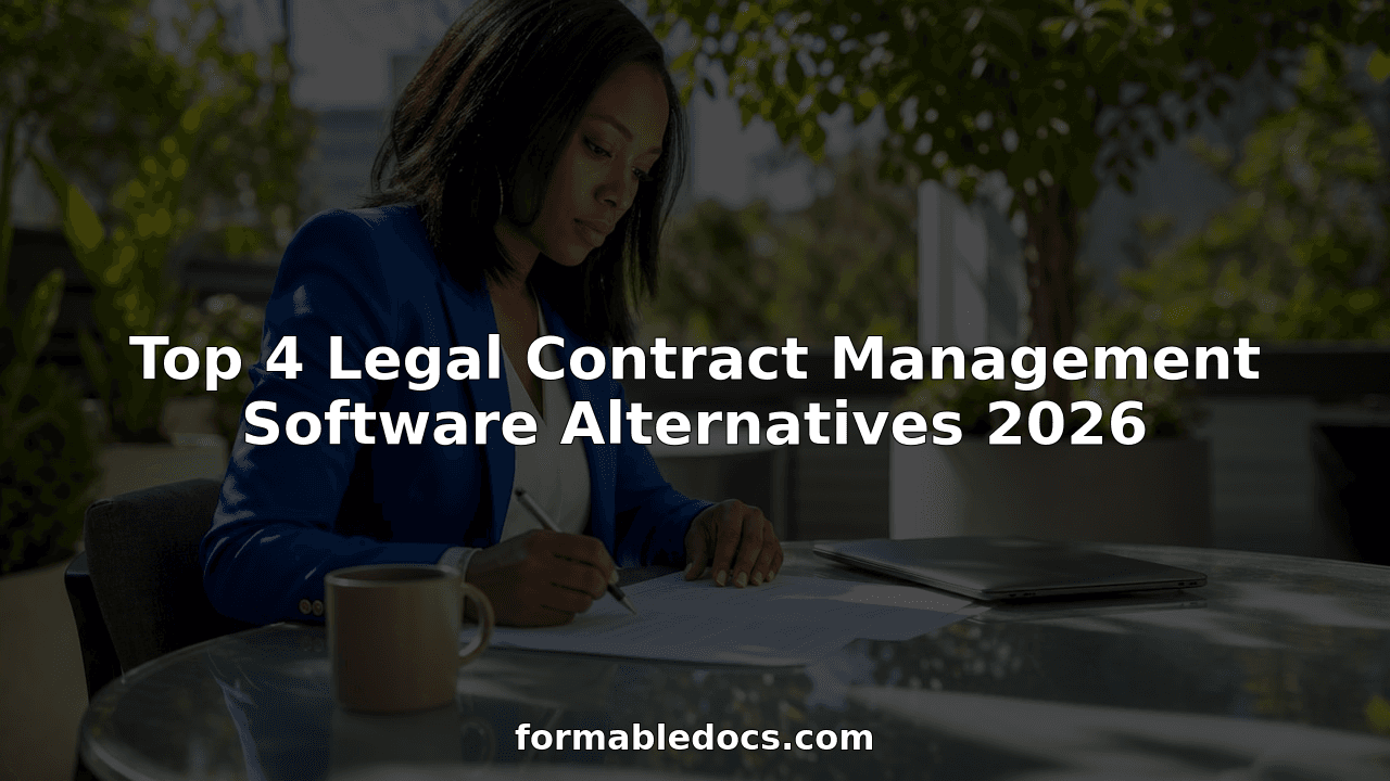 Cover Image for Top 4 legal contract management software alternatives 2026